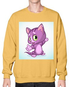 Cat 58# - cartoon animals- Sweatshirt - Crew