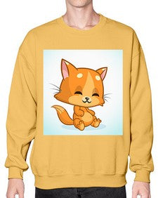 Cat 59# - cartoon animals- Sweatshirt - Crew