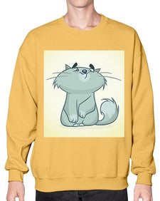 Cat 62# - cartoon animals- Sweatshirt - Crew