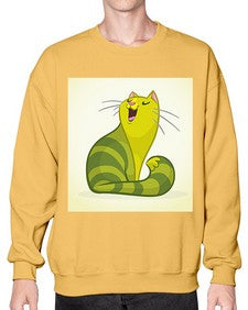 Cat 63# - cartoon animals- Sweatshirt - Crew