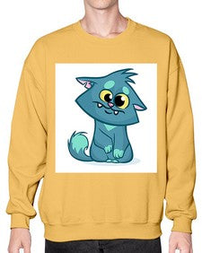 Cat 64# - cartoon animals- Sweatshirt - Crew