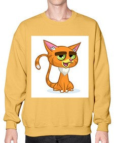 Cat 65# - cartoon animals- Sweatshirt - Crew