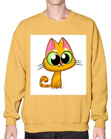 Cat 66# - cartoon animals- Sweatshirt - Crew