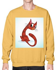 Cat 67# - cartoon animals- Sweatshirt - Crew