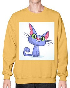 Cat 68# - cartoon animals- Sweatshirt - Crew
