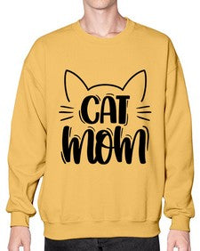 Cat Mom Style 85# - cats- Sweatshirt - Crew