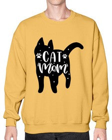 Cat Mom Style 86# - cats- Sweatshirt - Crew