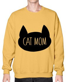 Cat Mom - cats- Sweatshirt - Crew