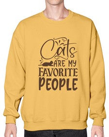 Cats Are My Favorite People Style 7# - cats- Sweatshirt - Crew