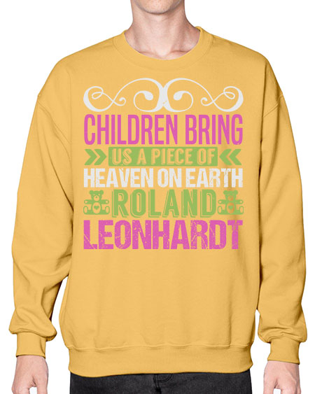 Children bring us a piece of Heaven Style 58# - baby- Sweatshirt - Crew