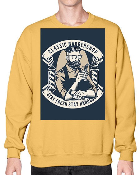 Classic Barber Shop657# - barber- Sweatshirt - Crew