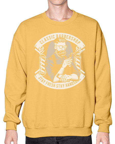 Classic Barber Shop658# - barber- Sweatshirt - Crew