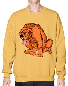 Dog 100# - cartoon animals- Sweatshirt - Crew