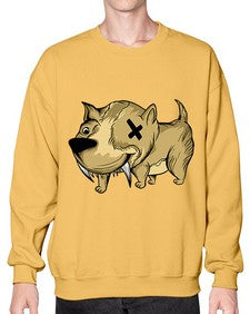 Dog 104# - cartoon animals- Sweatshirt - Crew