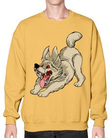 Dog 96# - cartoon animals- Sweatshirt - Crew