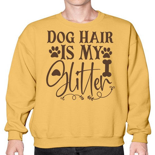 Dog Hair Is My Glitter Style 100# - dogs- Sweatshirt - Crew