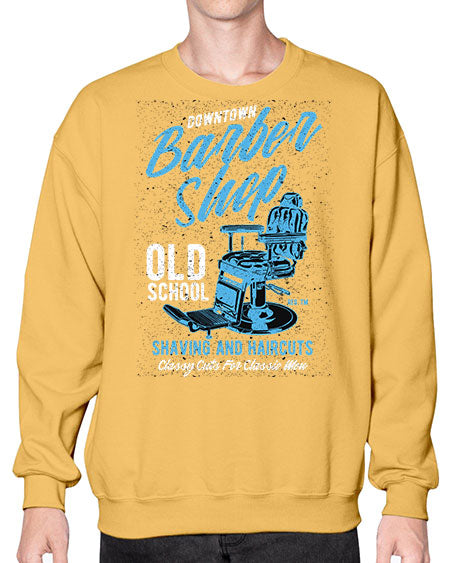 Downtown Barbershop730# - barber- Sweatshirt - Crew