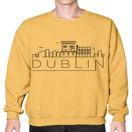 Dublin Minimal Skyline 690# - cities- Sweatshirt - Crew