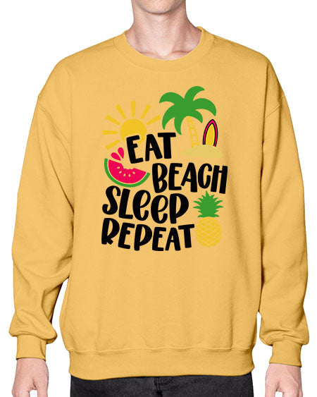 Eat Beach Sleep Repeat Style 47# - summer- Sweatshirt - Crew