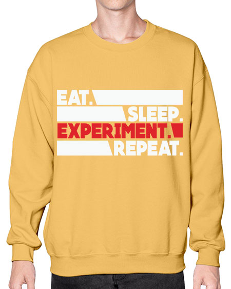 EatSleepExperimentRepeatScientistSkinite Scientist Skinite 274# - general science- Sweatshirt - Crew