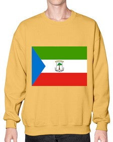 Equatorial Guinea 711# - world flags- Sweatshirt - Crew