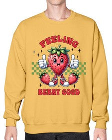 Feeling Berry Good Strawberry 964# - strawberry- Sweatshirt - Crew