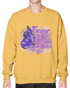 Forever In My Hear Alzheimer 149# - alzheimers- Sweatshirt - Crew