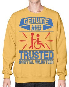 Genuine and Trusted Hospital Volunteer Style 2# - volunteer- Sweatshirt - Crew