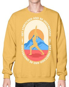 Get Stretched 225# - yoga- Sweatshirt - Crew