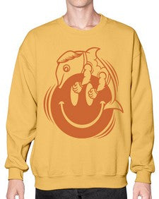 Give smile get hugs 131# - cartoon general- Sweatshirt - Crew