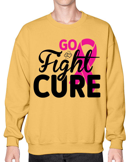 Go Fight Cure 23# - breast cancer- Sweatshirt - Crew