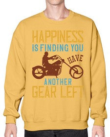 Happiness is finding you have another gear left 27# - motorcycle- Sweatshirt - Crew