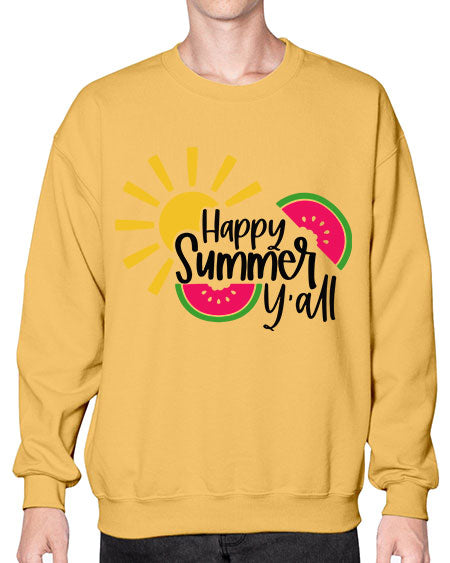 Happy Summer Yall Style 41# - summer- Sweatshirt - Crew