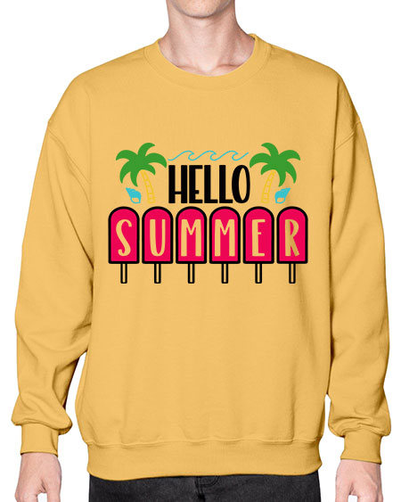Hello Summer Style 39# - summer- Sweatshirt - Crew