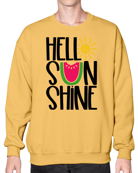 Hello Sunshine Style 37# - summer- Sweatshirt - Crew