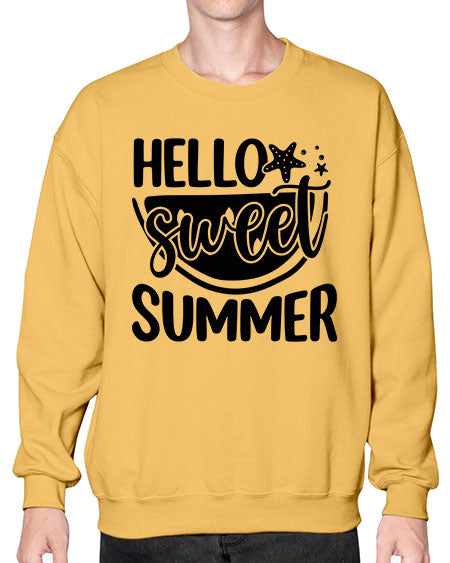Hello sweet summer 01# - summer- Sweatshirt - Crew
