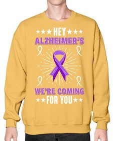 HeyAlzheimerswearecoming 159# - alzheimers- Sweatshirt - Crew