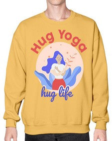 Hug Yoga Hug Life 261# - yoga- Sweatshirt - Crew