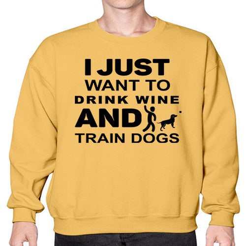 I Just Want to Drink Style 43# - dogs- Sweatshirt - Crew