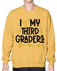 I Love My Third 368# - third grade- Sweatshirt - Crew