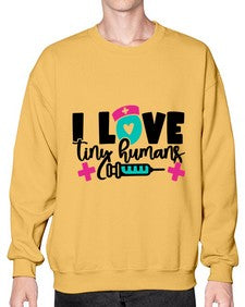 I Love Tiny Humans Style Style 904# - nurse- Sweatshirt - Crew
