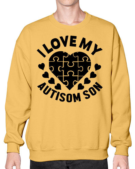 I love my Style 45# - autism- Sweatshirt - Crew