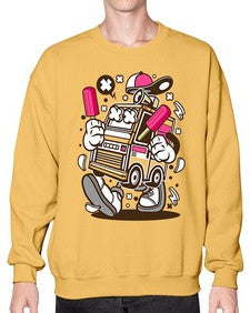 Ice Cream Truck 1173# - ice cream- Sweatshirt - Crew