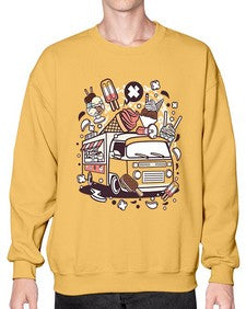 Ice Cream Van 1174# - ice cream- Sweatshirt - Crew