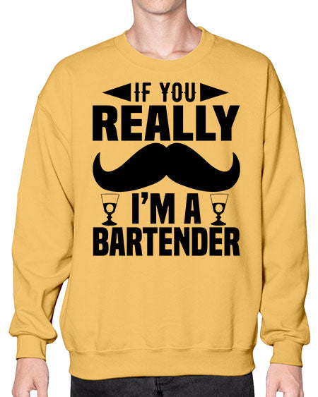If you really Style 222# - bartender- Sweatshirt - Crew