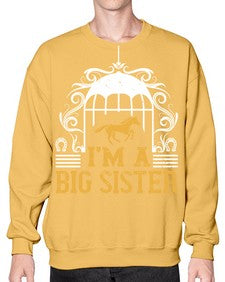 Im a big sister Style 38# - horse- Sweatshirt - Crew