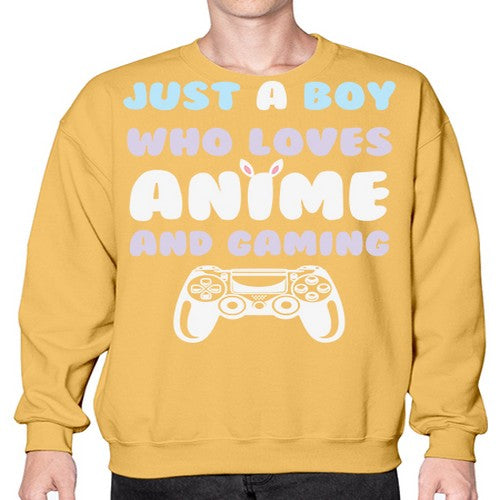 Just A Boy Who Loves 261# - anime- Sweatshirt - Crew