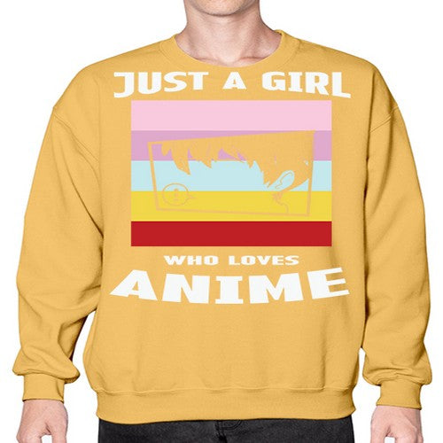 Just A Girl Who Loves Anime 265# - anime- Sweatshirt - Crew