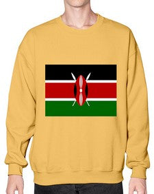 Kenya 1047# - world flags- Sweatshirt - Crew