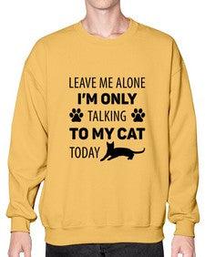 Leave Me Alone Style 62# - cats- Sweatshirt - Crew